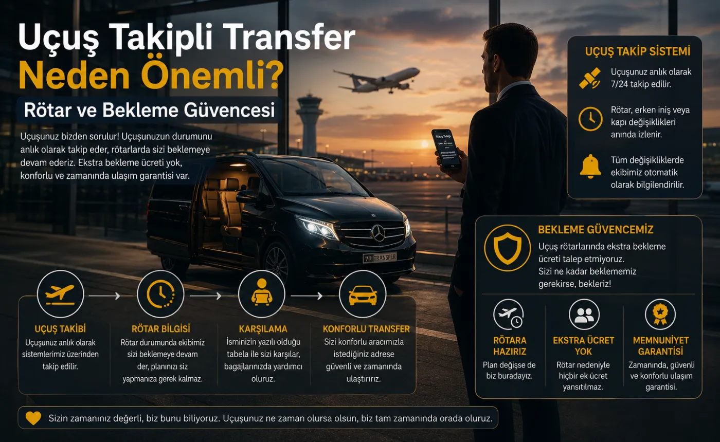 Uçuş Takipli Transfer Neden Önemli? Rötar ve Bekleme Güvencesi