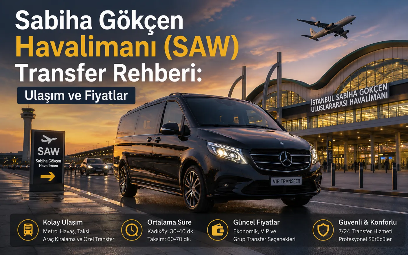 Sabiha Gökçen Havalimanı (SAW) Transfer Rehberi: Ulaşım ve Fiyatlar