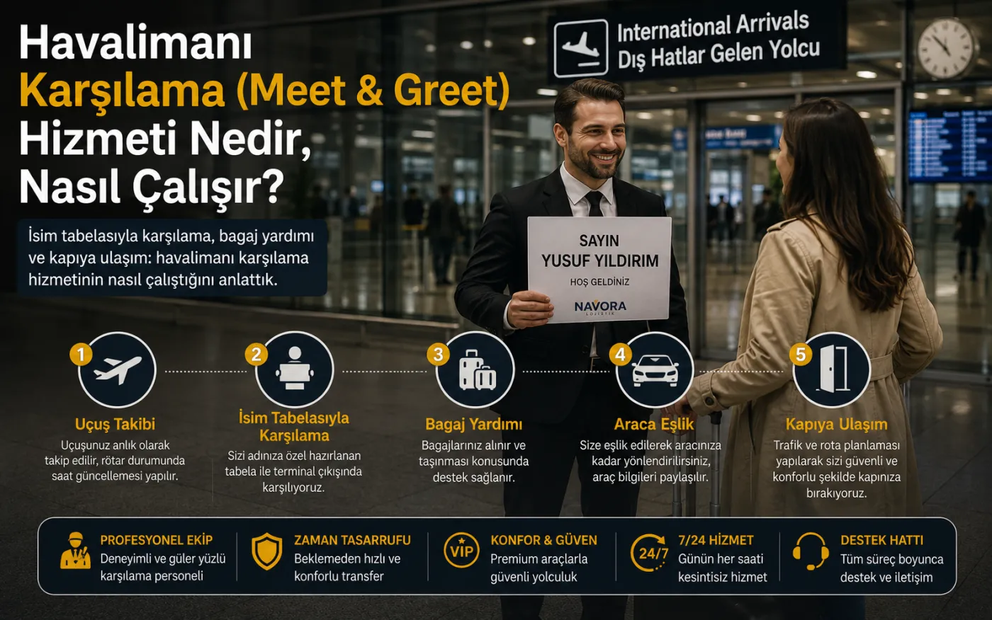 Havalimanı Karşılama (Meet & Greet) Hizmeti Nedir, Nasıl Çalışır?